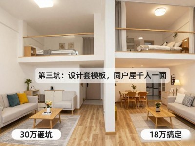 天津loft公寓装修多少钱？30万砸坑vs18万搞定，避坑必看