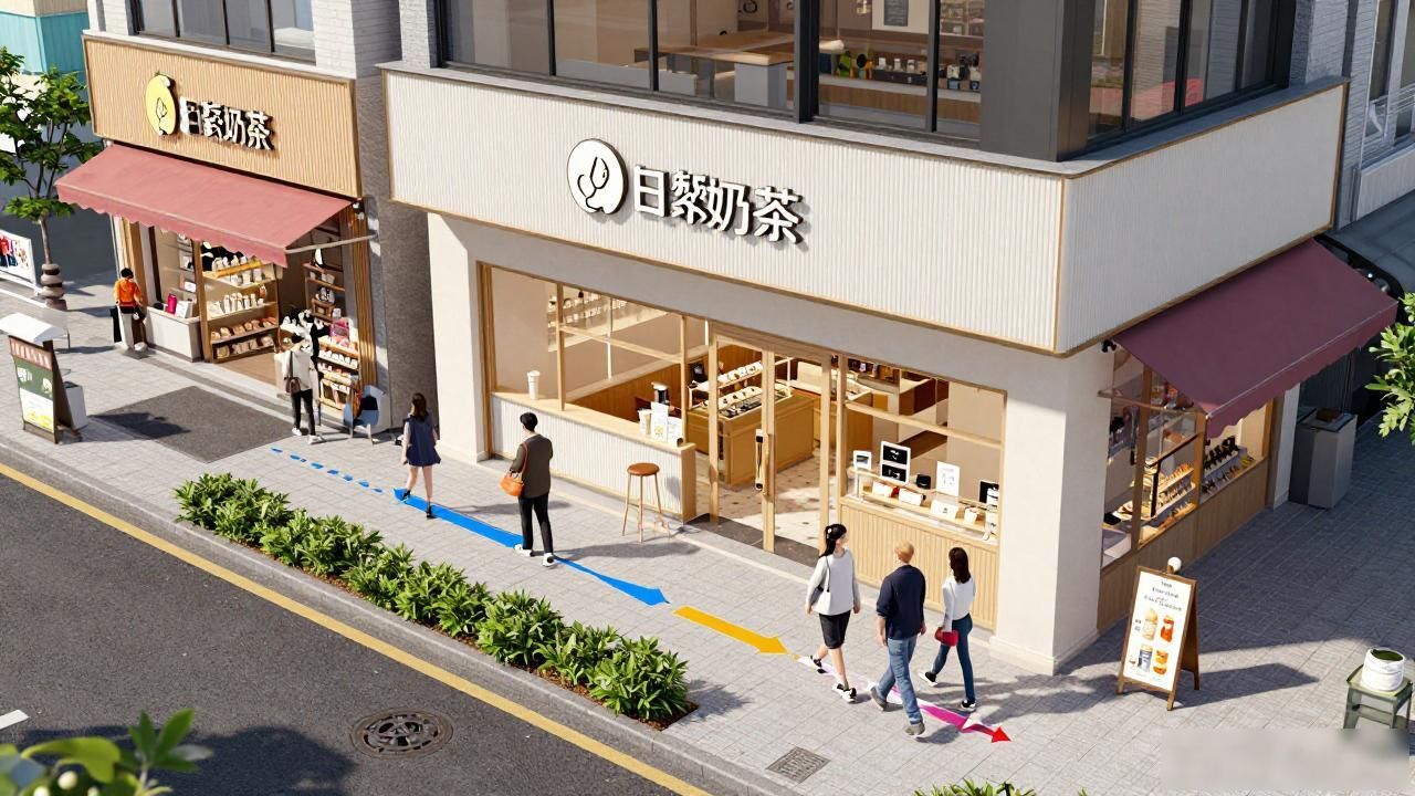 日韩饰品店装修风格_突出商品与顾客特色_奶茶店设计原则与特色