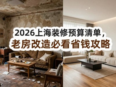 2026上海装修预算清单，老房改造必看省钱攻略