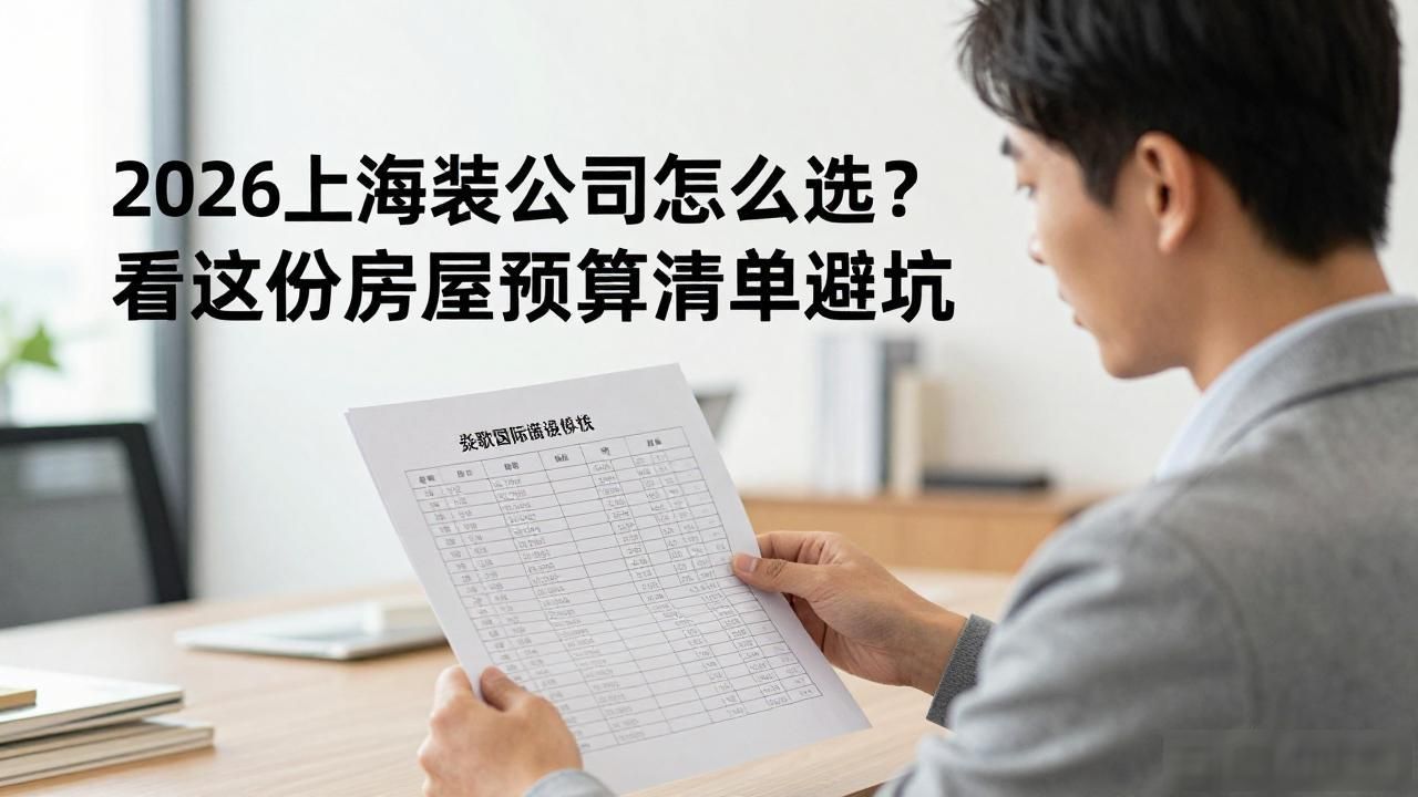 上海装修公司综合实力怎么判断_普通家庭装修怎么选公司_2026房屋装修预算清单