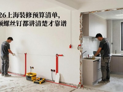 2026上海装修预算清单，每颗螺丝钉都讲清楚才靠谱