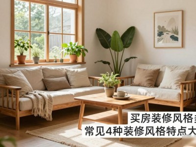 买房装修风格多，常见4种装修风格特点大揭秘