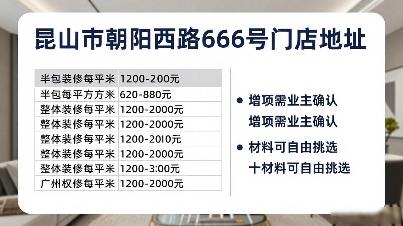 高端定制装修公司昆山_2026房屋装修预算清单_昆山2026装修公司测评