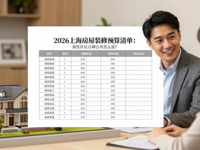 2026上海房屋装修预算清单：高性价比口碑公司怎么选？