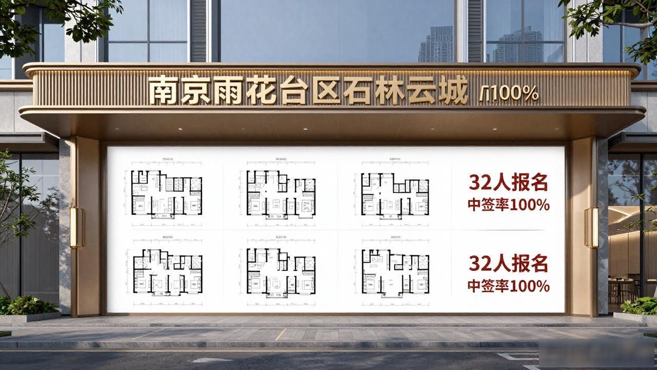 南京楼市板块分化 公证摇号 中签率_南京某楼盘登记
