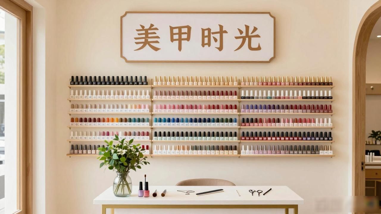 美甲店装修心得_小型美甲店装修风格_门头设计小细节