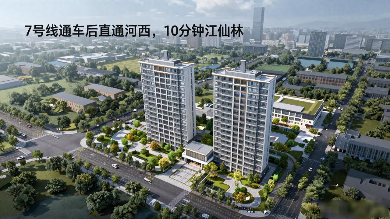 仙新路过江大桥南京1.5环_南京江北地铁口楼盘_南京地铁7号线河西新城