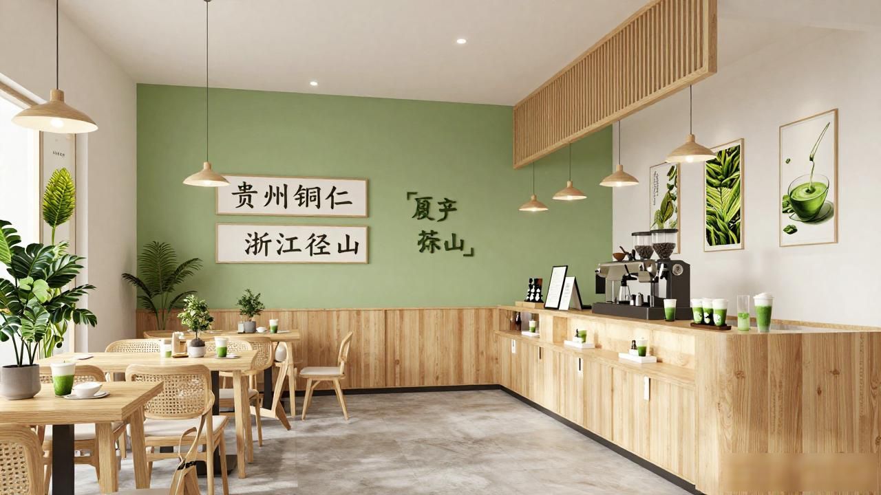 抹茶专门店年营业额分析_抹茶奶茶行业发展现状_饮品店装修风格