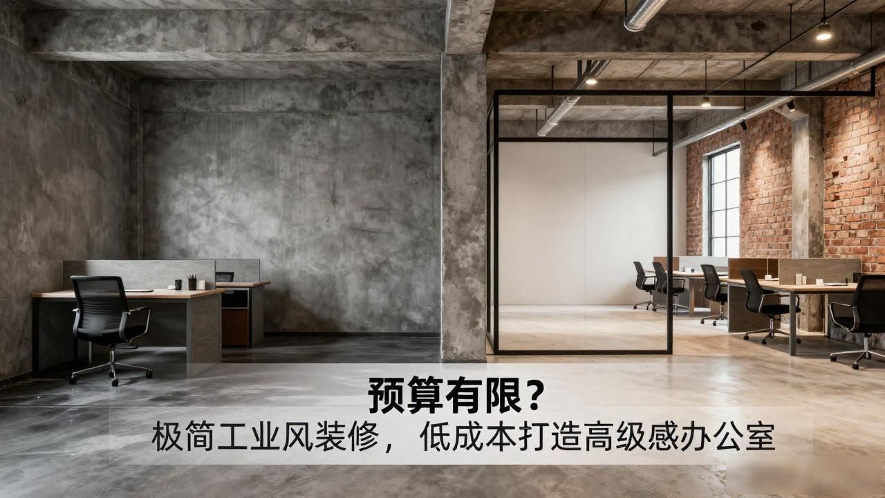 小户型办公楼低成本装修方案_简约风格低成本装修技巧_极简工业风装修风格