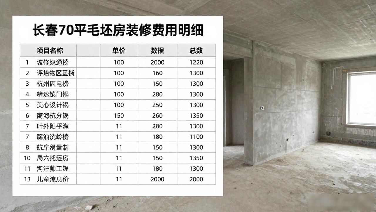 长春毛坯房装修靠谱师傅挑选_70平米毛坯房装修费用_长春毛坯房装修推荐技巧