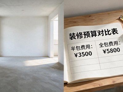 西宁新房装修预算：选半包还是全包更省钱？本地行情避坑