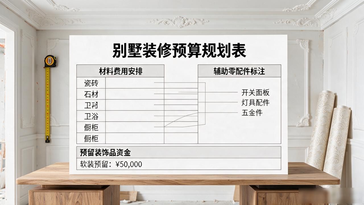装修预算清单要注意什么_别墅装修成本控制_别墅装修预算清单