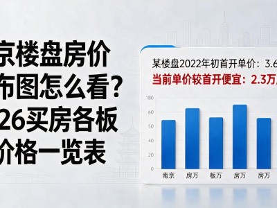 南京楼盘房价分布图怎么看？2026买房各板块价格一览表