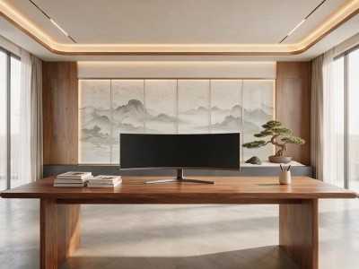 电脑工作室装修设计_现代简约风打造高效办公空间