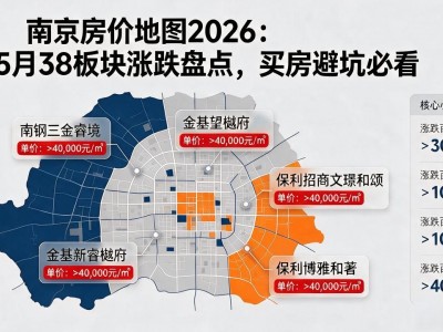 南京房价地图2026：5月38板块涨跌盘点，买房避坑必看