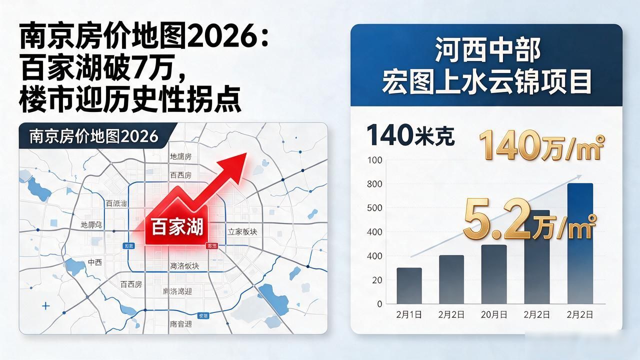 南京百家湖别墅成交价分析_南京房价地图2026_南京别墅房价突破7万