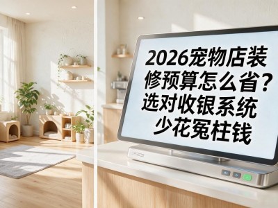 2026宠物店装修预算怎么省？选对收银系统少花冤枉钱