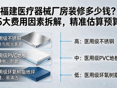 福建医疗器械厂房装修多少钱？5大费用因素拆解，精准估算预算