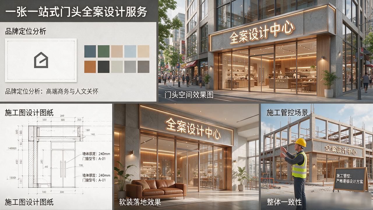 餐饮门头设计全案策划_餐饮店装修风格_西北餐饮门头设计公司