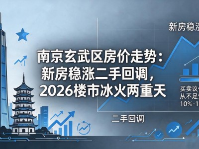 南京玄武区房价走势：新房稳涨二手回调，2026楼市冰火两重天