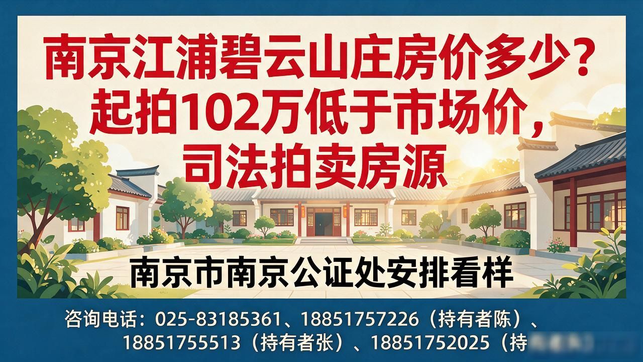 南京市玄武区人民法院淘宝网司法拍卖_南京江浦碧云山庄房价_南京市浦口区江浦街道象山路5号碧云山庄20幢403室拍卖