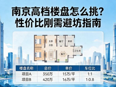 南京高档楼盘怎么挑？性价比刚需避坑指南