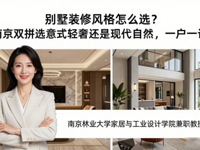 别墅装修风格怎么选？南京双拼选意式轻奢还是现代自然，一户一设